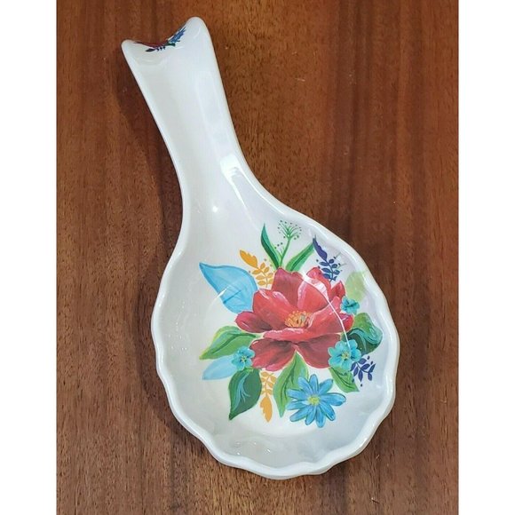 Pioneer Woman Spring Bouquet  Spoon Rest melamine - Picture 2 of 8